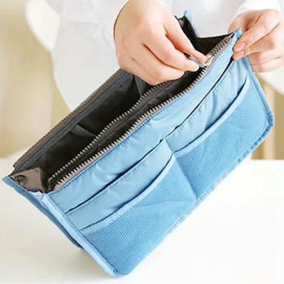 🆕Bag Organizer Insert, Makeup/Travel Storage w/refillable Travel Perfume Bottle - Picture 12 of 17